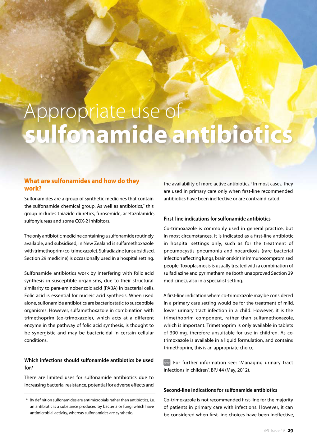 Sulfonamide Antibiotics