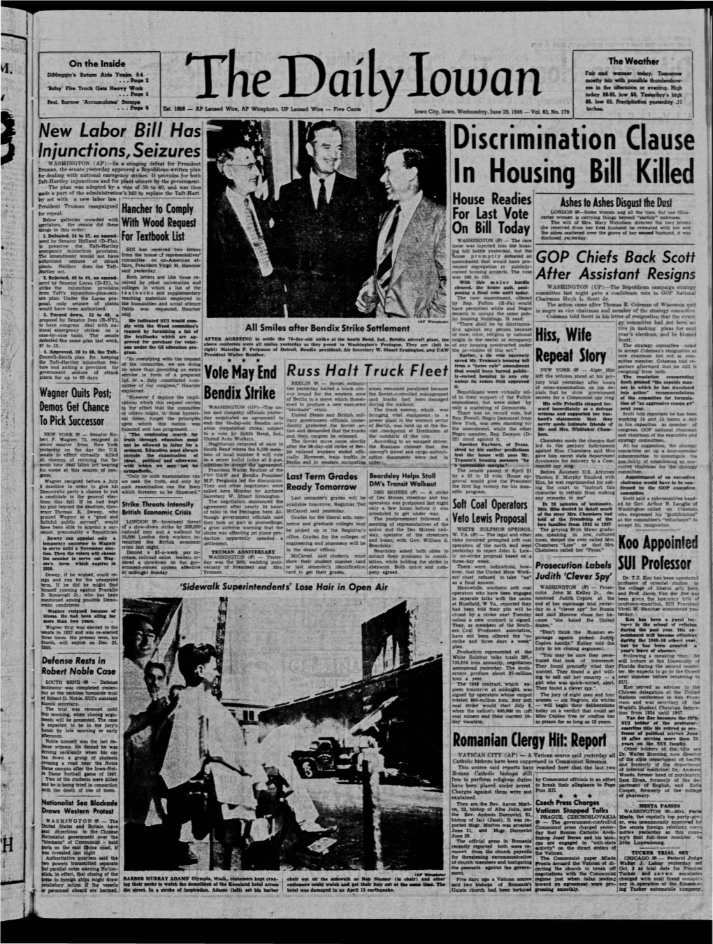 Daily Iowan (Iowa City, Iowa), 1949-06-29