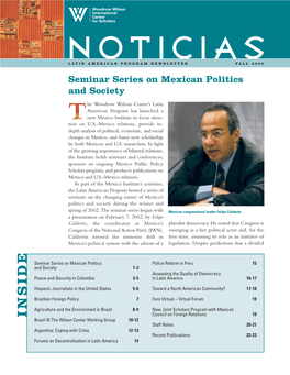 Noticias Latin American Program Newsletter Fall 2002