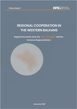 Regional Cooperation in the Western Balkans
