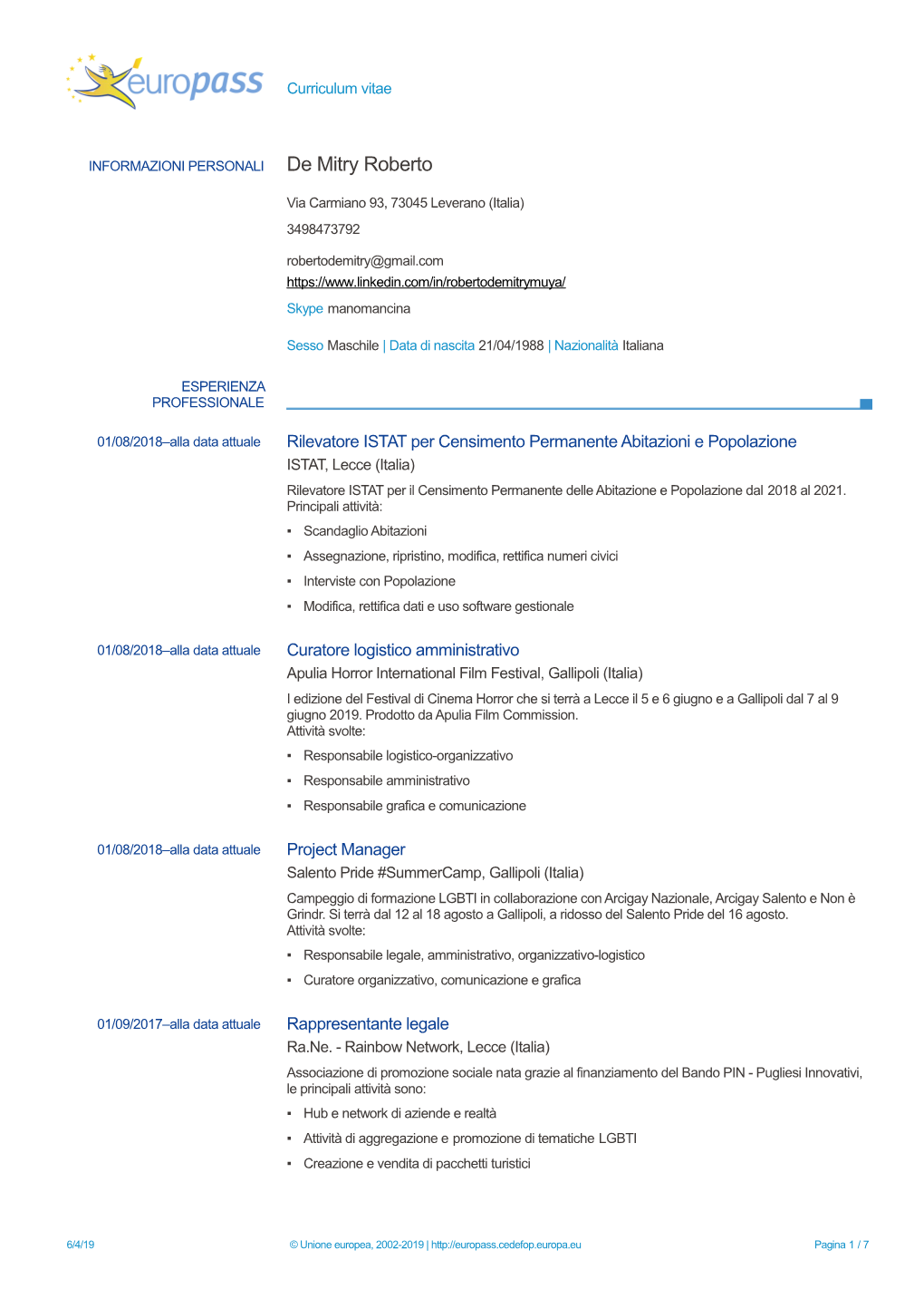 Curriculum Vitae