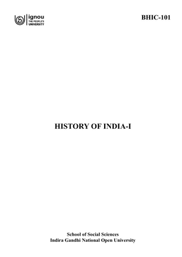 History of India-I