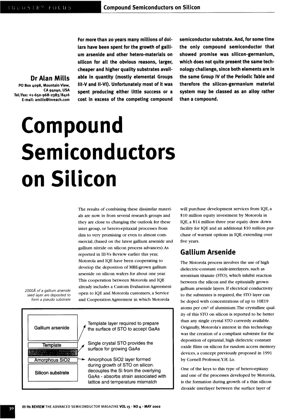 Compound Semiconductors on Silicon