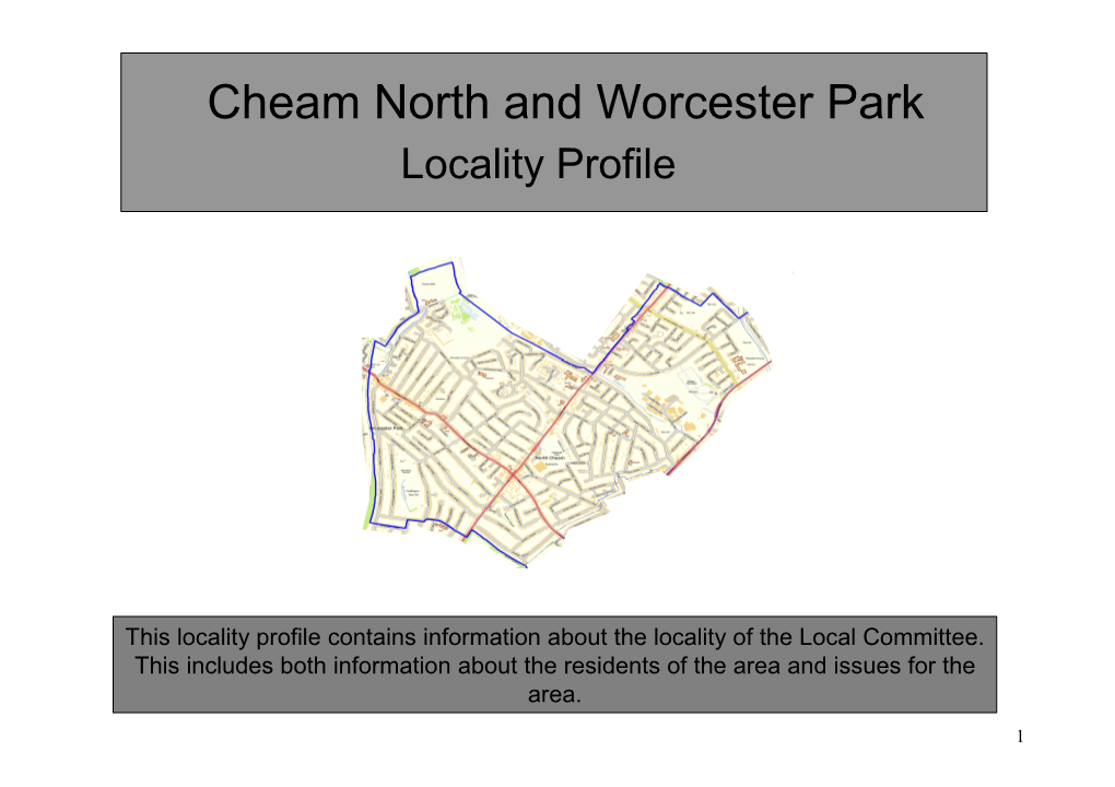 Cheam North and Worcester Park Locality Profile