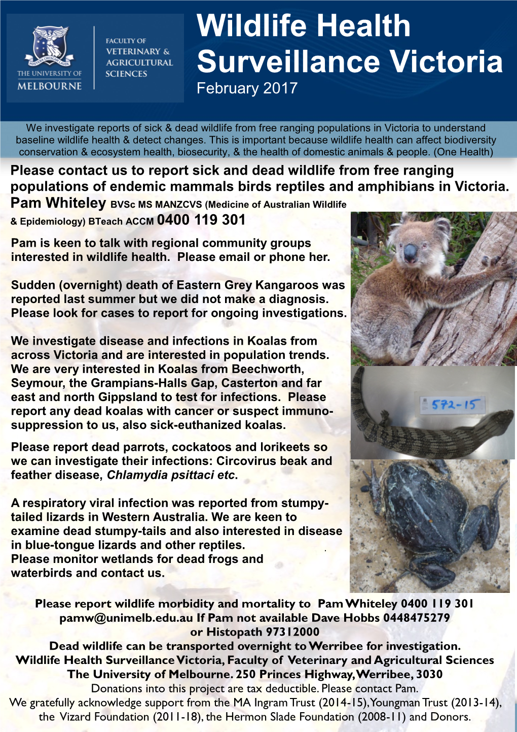 Wildlife Health Surveillance Victoria February 2017