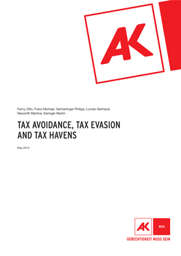 Tax Avoidance, Tax Evasion and Tax Havens