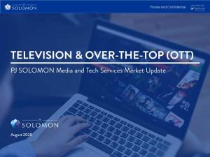 OTT) PJ SOLOMON Media and Tech Services Market Update