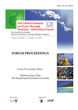 3Rd Global Summit Education Forum Proceedings