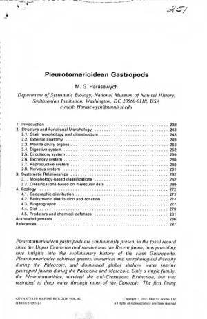 Pleurotomarioidean Gastropods Н