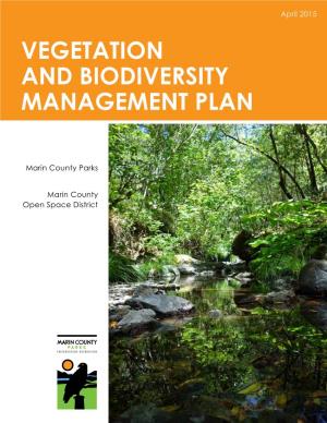 Vegetation and Biodiversity Management Plan Pdf