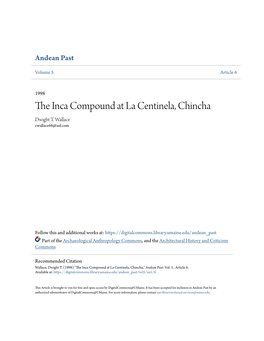 The Inca Compound at La Centinela, Chincha