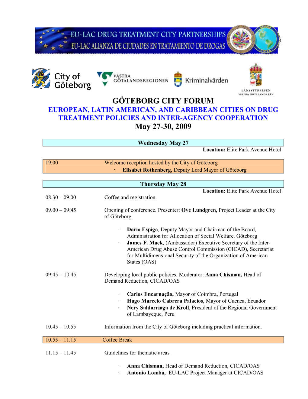 Agenda Goteborg EULAC Updated May 22 2009 ENG FINAL