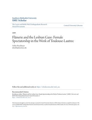 Flã¢Nerie and the Lesbian Gaze: Female Spectatorship in the Work