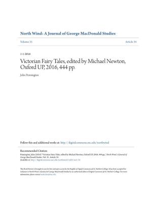 Victorian Fairy Tales, Edited by Michael Newton, Oxford UP, 2016, 444 Pp