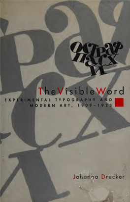 The Visible Word : Experimental Typography and Modern Art, 1909