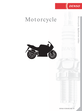 Motorcycle Motorcycle Application Tables