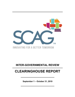 Bi-Monthly Clearinghouse Report September