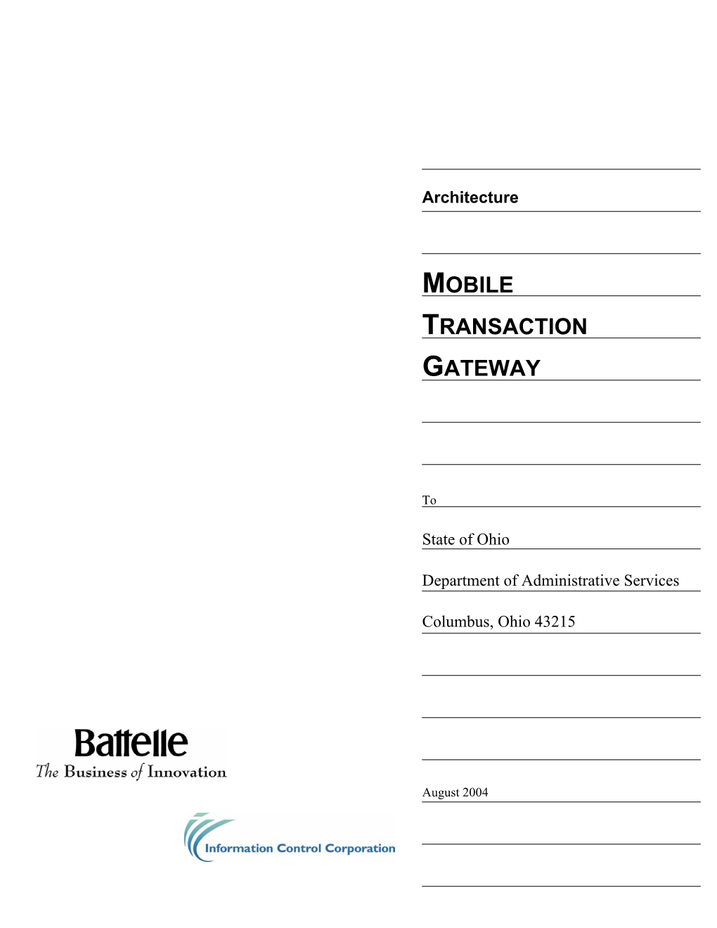 Mobile Transaction Gateway