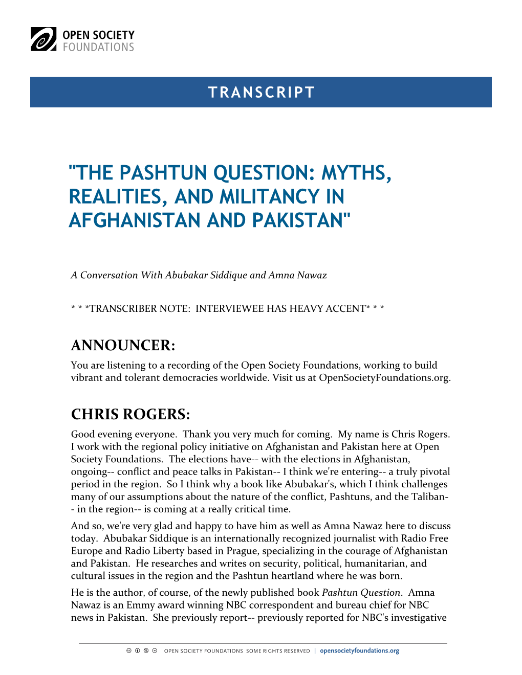 The Pashtun Question: Myths, Realities, and Militancy in Afghanistan and Pakistan