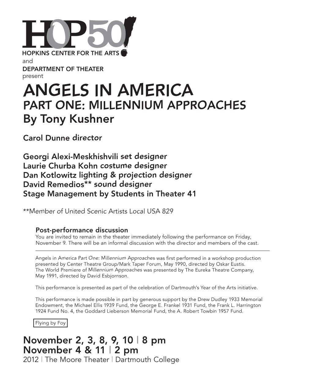 ANGELS in AMERICA PART ONE: MILLENNIUM APPROACHES by Tony Kushner