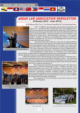 Asean Law Association Newsletter