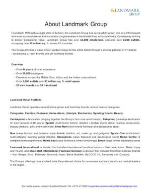 About Landmark Group