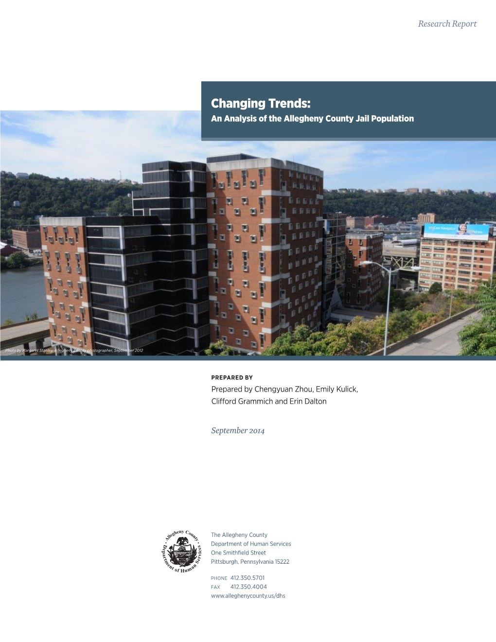 Changing Trends: an Analysis of the Allegheny County Jail Population