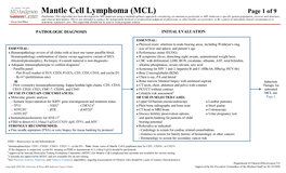 Mantle Cell Lymphoma (MCL)