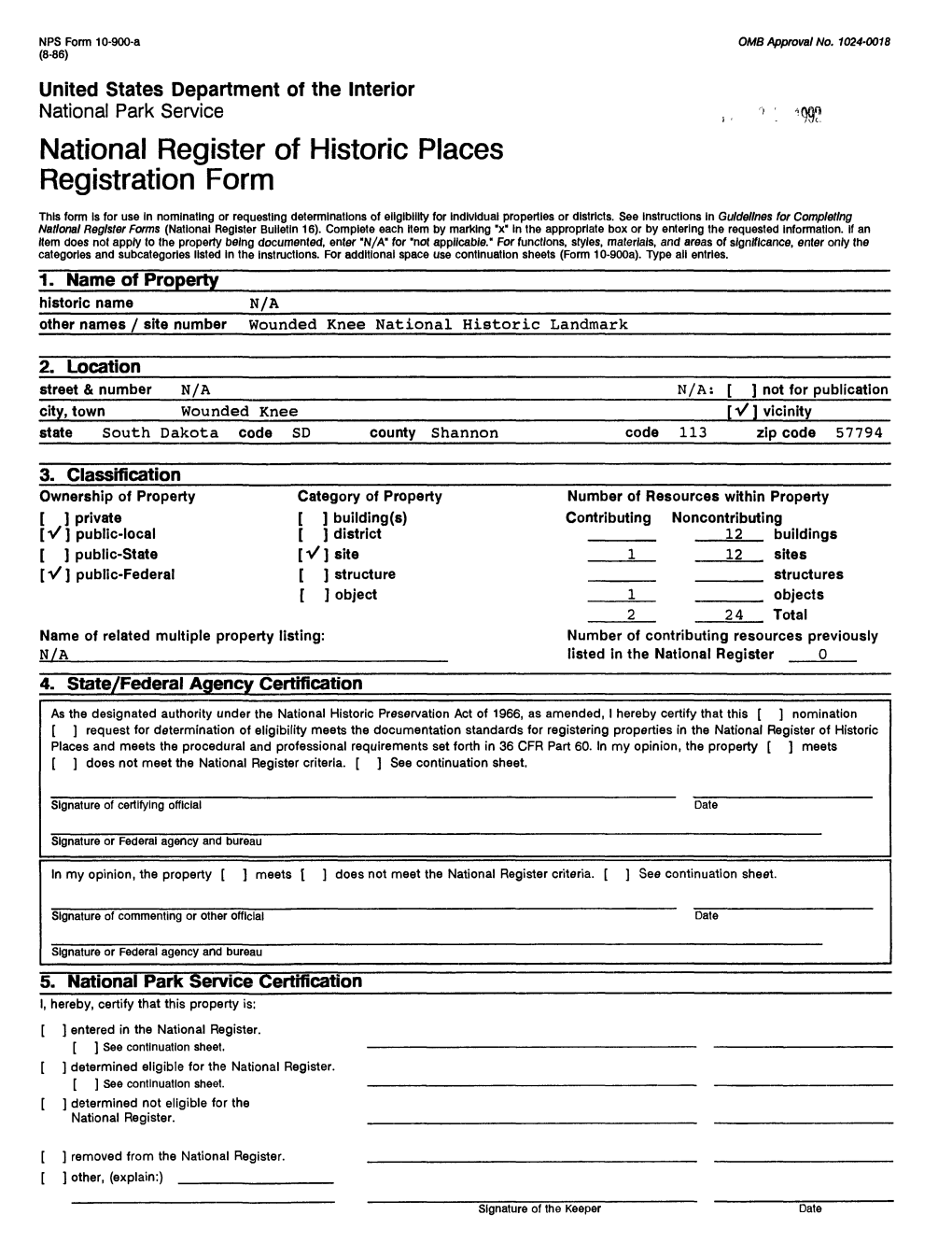 National Register of Historic Places Registration Form