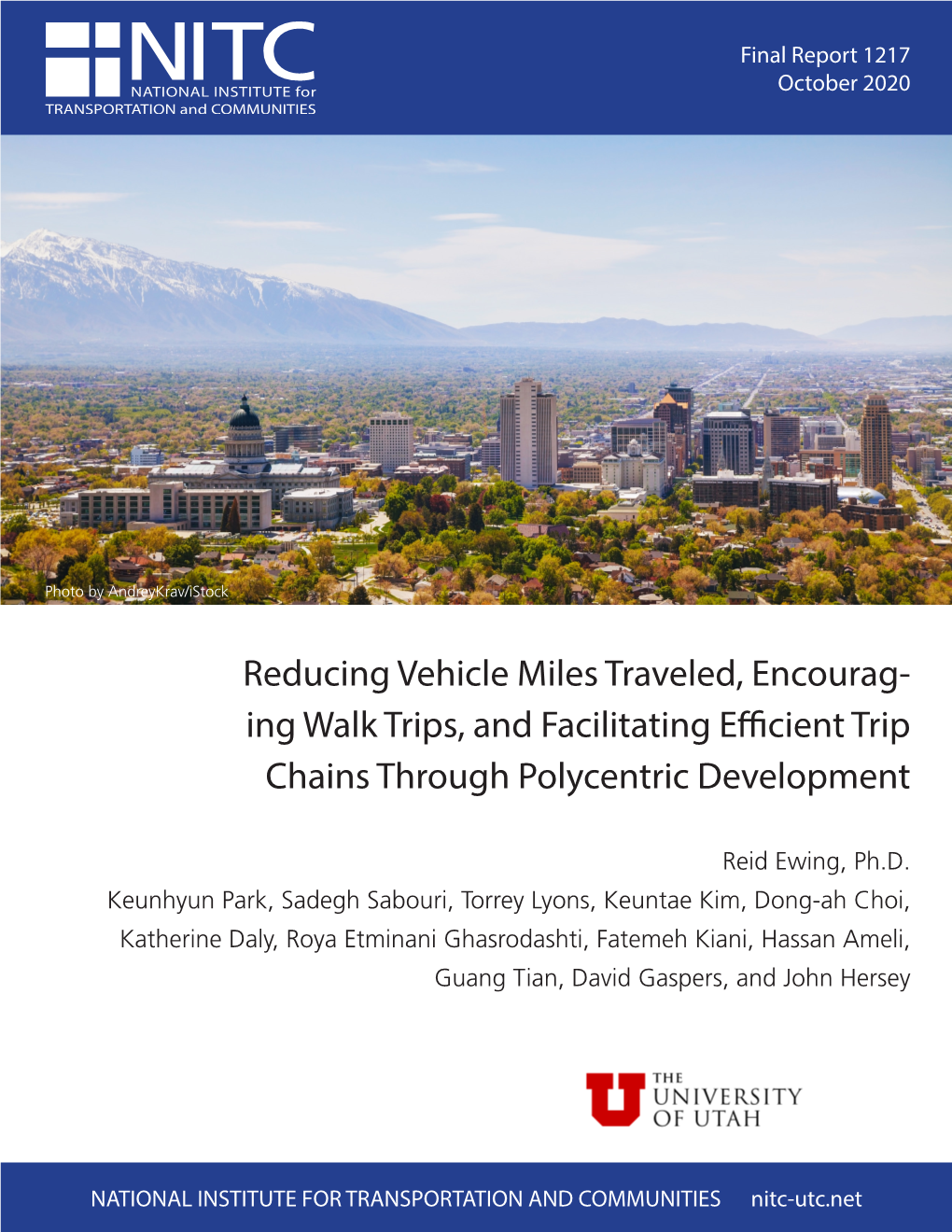 Reducing Vehicle Miles Traveled, Encouraging Walk Trips, and Facilitating Efficient Trip Chains Through Polycentric Development