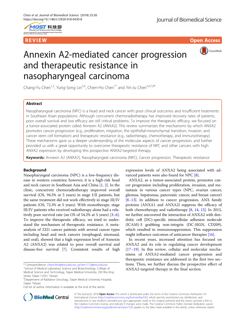 Annexin A2-Mediated Cancer Progression and Therapeutic