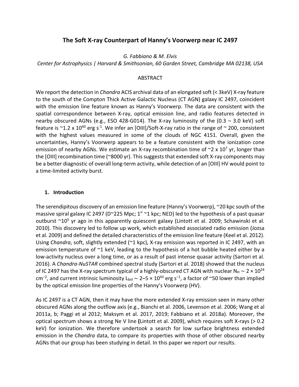 The Soft X-Ray Counterpart of Hanny's Voorwerp Near IC 2497