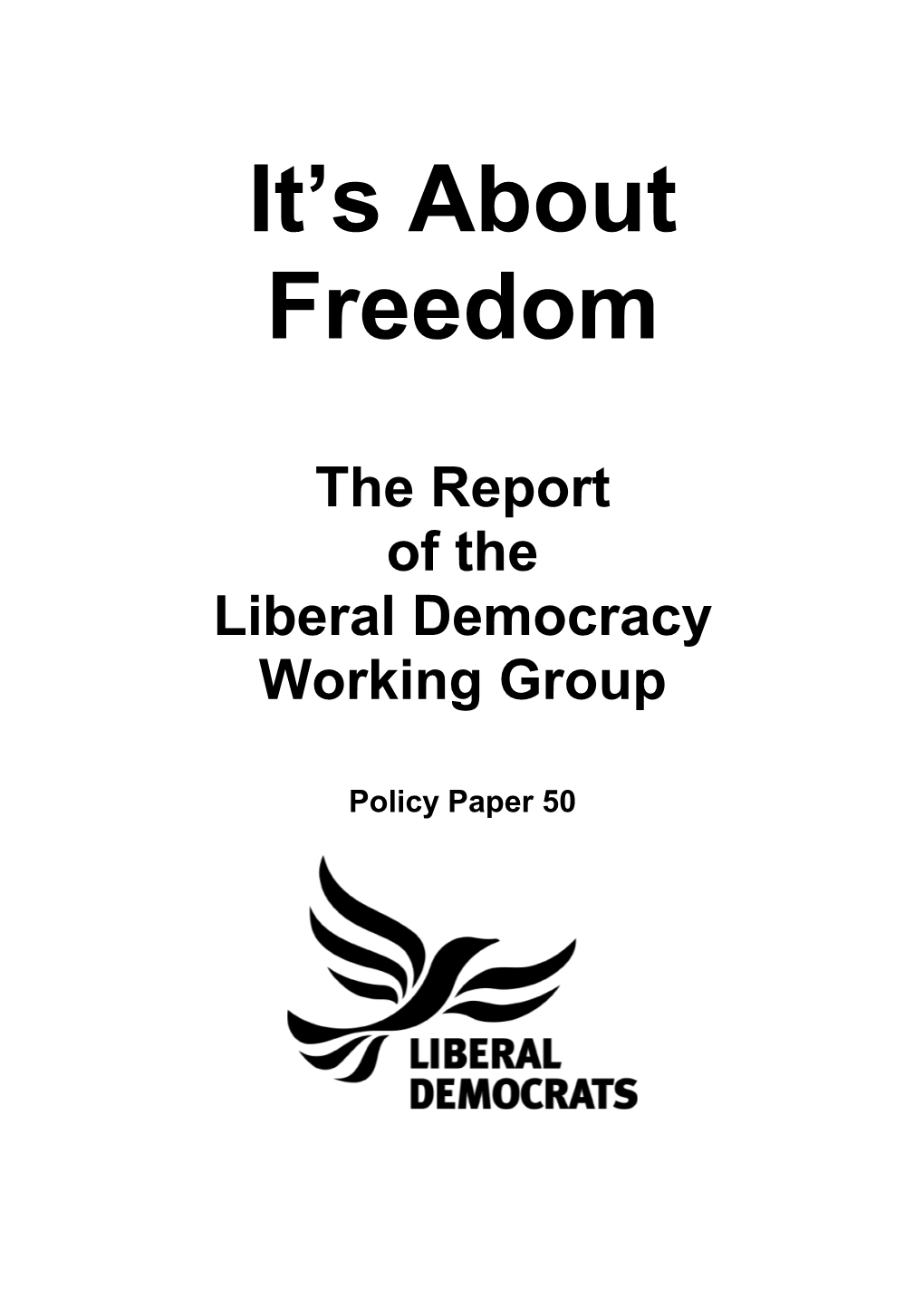 Preamble to the Liberal Democrat Constitution