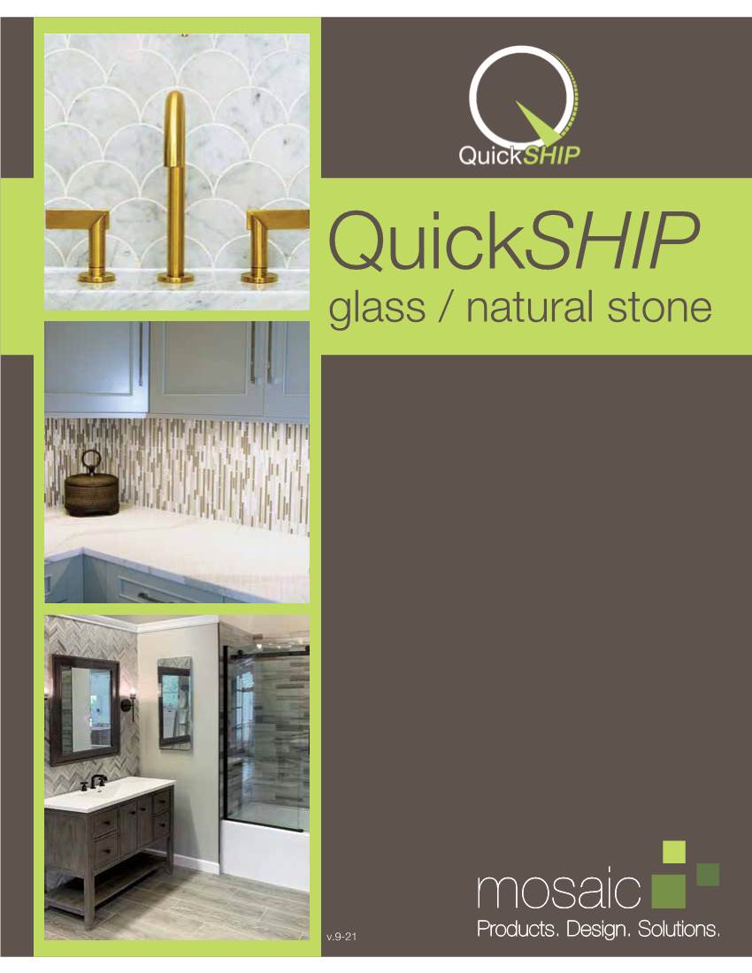 Quickship Glass / Natural Stone