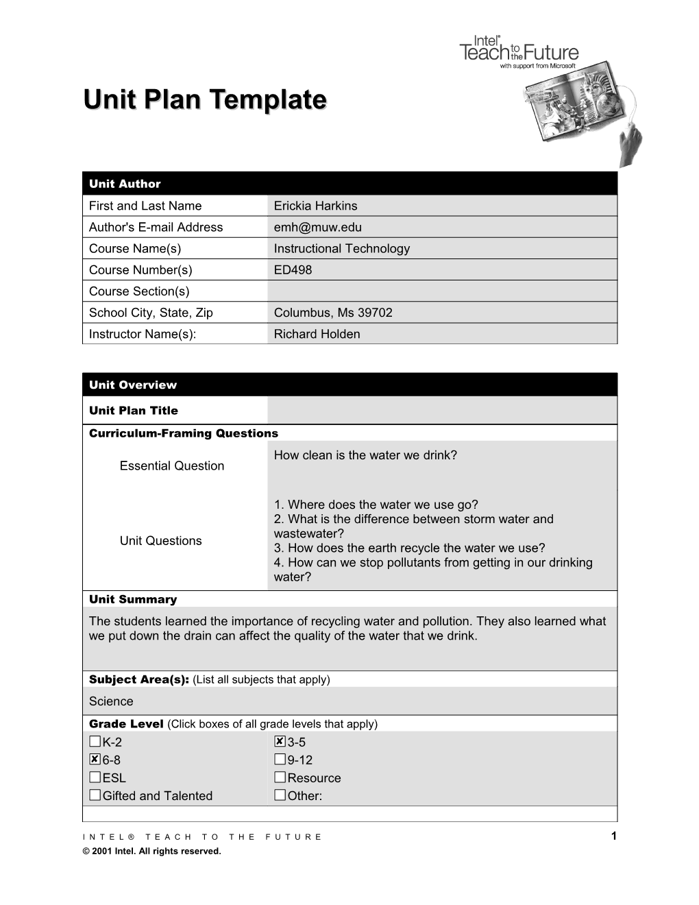 Unit Plan Template s23