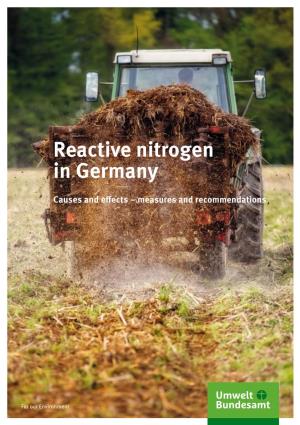 Reactive Nitrogen in Germany