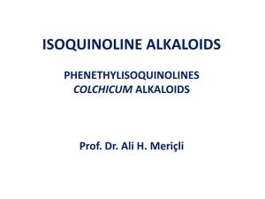 Colchicum Alkaloids