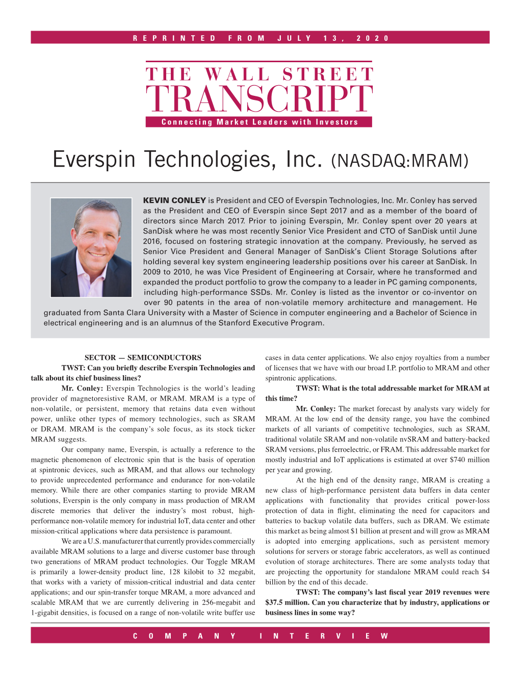 Everspin Technologies, Inc. (NASDAQ:MRAM)