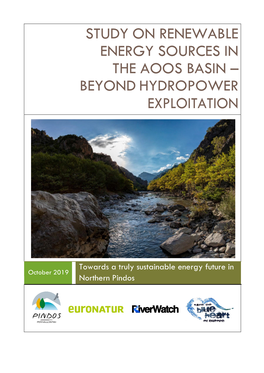 Study on Renewable Energy Sources in the Aoos Basin – Beyond Hydropower Exploitation
