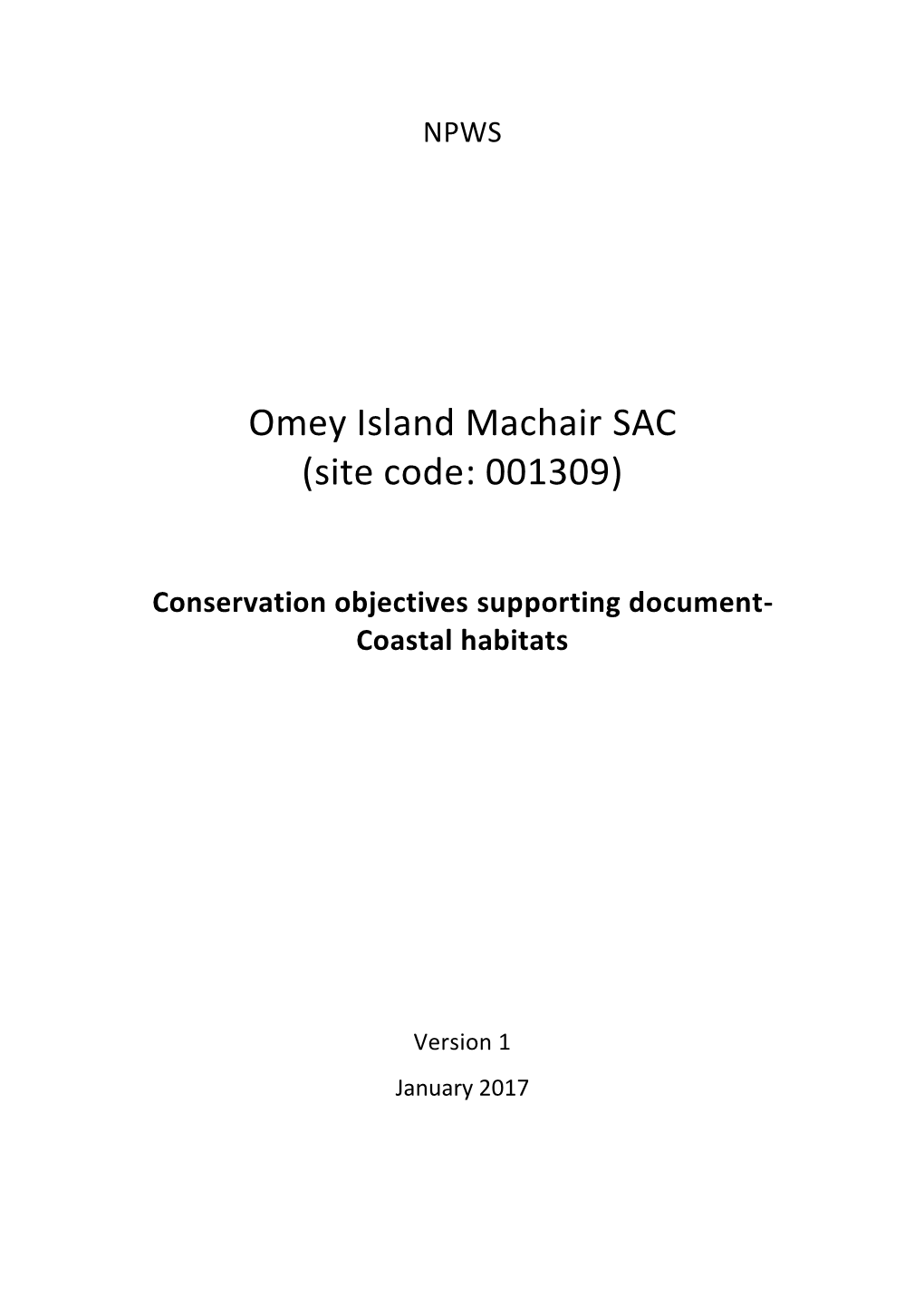 Omey Island Machair SAC (Site Code: 001309)