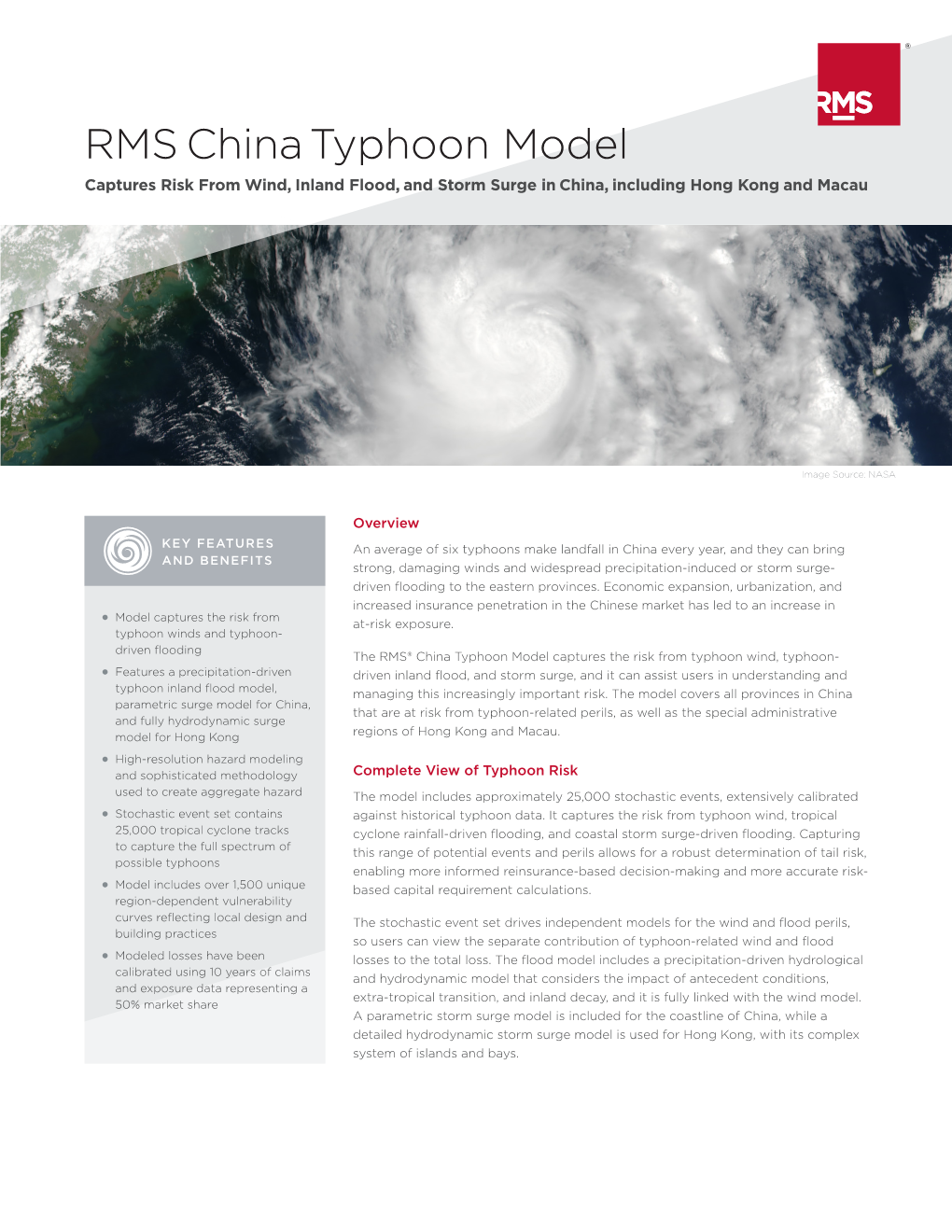 RMS China Typhoon Model Captures Risk from Wind, Inland Flood, and Storm Surge in China, Including Hong Kong and Macau