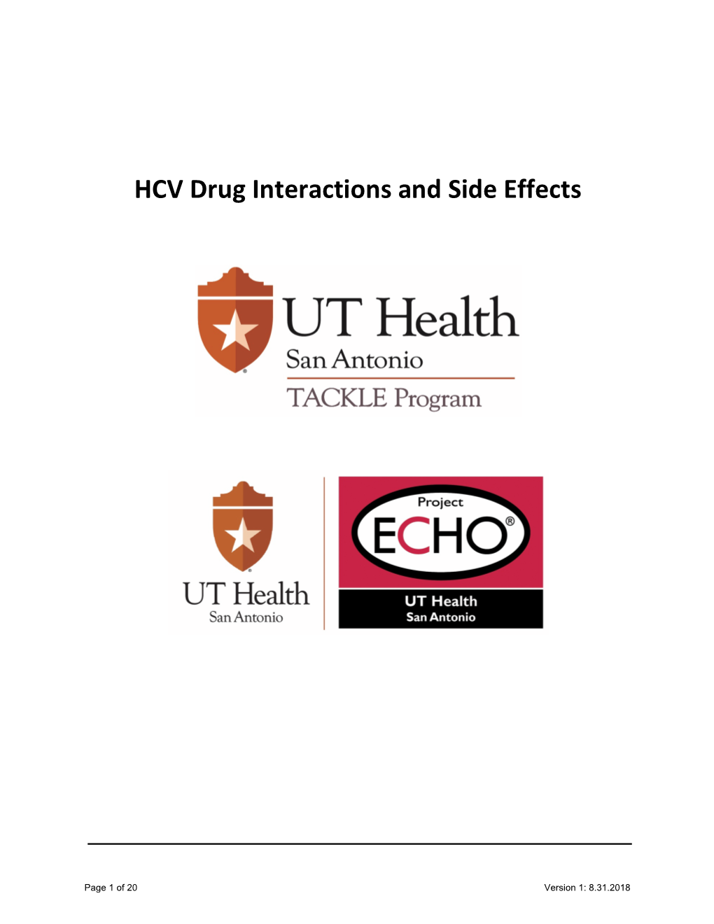 HCV Drug Interactions and Side Effects
