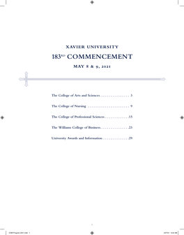 2021-Commencement-Program.Pdf