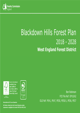 Blackdown Hills Forest Plan DIGITAL.Pub