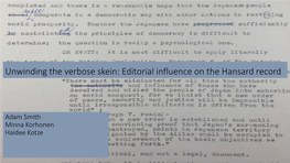 Unwinding the Verbose Skein: Editorial Influence on the Hansard Record