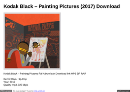 Kodak Black – Painting Pictures (2017) Download