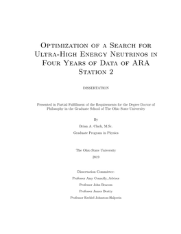 Optimization of a Search for Ultra-High Energy Neutrinos in Four Years of Data of ARA Station 2