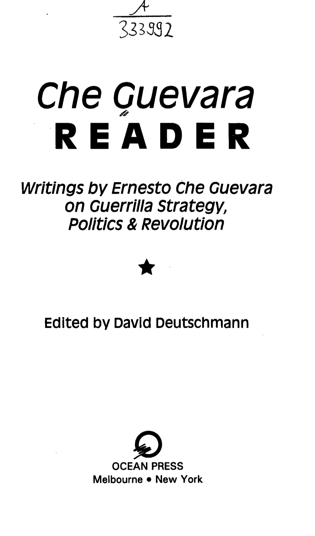 Che Guevara READER