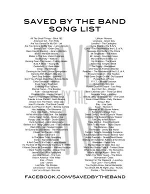Saved by the Band Song List