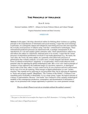 The Principle of Virulence